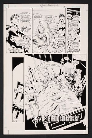 Original Art from Batman Gotham Knights #42 (2003) Page 2 Pencils by David Ross, Inks by John Floyd Comic Art