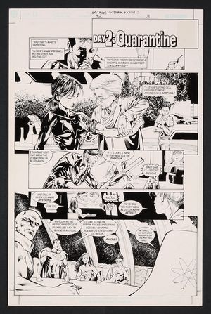 Original Art from Batman Gotham Knights #42 (2003) Page 3 Pencils by David Ross, Inks by John Floyd Comic Art