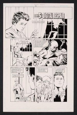 Original Art from Batman Gotham Knights #42 (2003) Page 6 Pencils by David Ross, Inks by John Floyd Comic Art