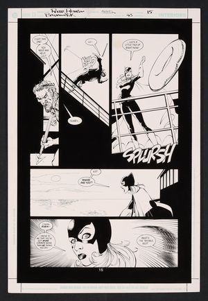 Original Art from Batman Gotham Knights #43 (2003) Page 15 Pencils by Roger Robinson, Inks by John Floyd Comic Art