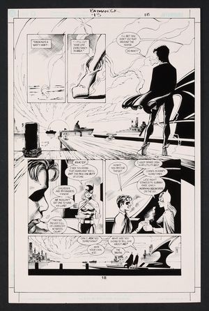 Original Art from Batman Gotham Knights #43 (2003) Page 18 Pencils by Roger Robinson, Inks by John Floyd Comic Art