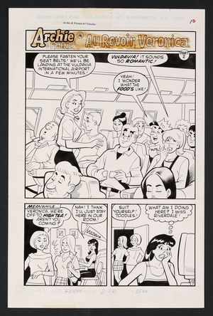 Original Art from Archie and Friends #37 (1999) Page 7 Pencils by Dan DeCarlo, Inks by John Lowe Comic Art