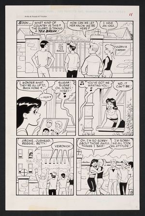 Original Art from Archie and Friends #37 (1999) Page 8 Pencils by Dan DeCarlo, Inks by John Lowe Comic Art