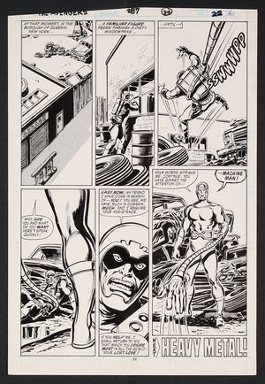 Original Art from Avengers #287 (1988) Page 30 Pencils by John Buscema, Inks by Tom Palmer Comic Art