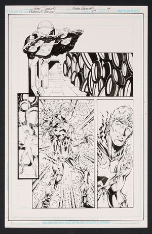 Original Art from Booster Gold #47 (2011) Page 19 Pencils by Dan Jurgens, Inks by Norm Rapmund Comic Art
