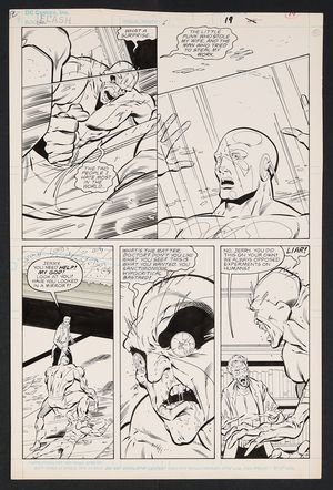 Original Art from Flash #6 (1987) Page 19 Pencils by Butch Guice, Inks by Larry Mahlstedt Comic Art