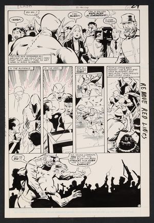 Original Art from Flash #21 (1988) Page 21 Pencils by Greg LaRocque, Inks by Larry Mahlstedt Comic Art