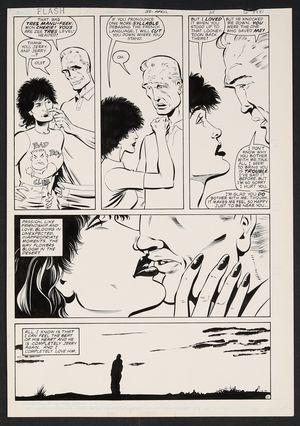 Original Art from Flash #25 (1989) Page 21 Pencils by Greg LaRocque, Inks by Larry Mahlstedt Comic Art