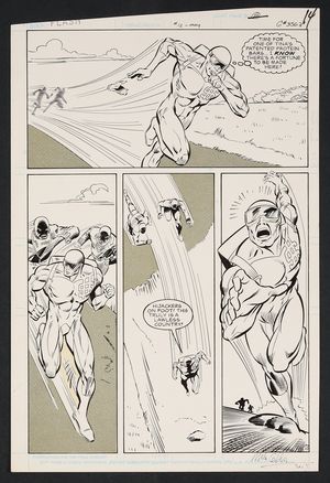 Original Art from Flash #12 (1988) Page 10 Pencils by Mike Collins, Inks by Larry Mahlstedt Comic Art