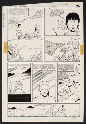 Original Art from Flash Annual #1 (1987) Page 20 Pencils by Jackson Guice, Inks by Larry Mahlstedt Comic Art