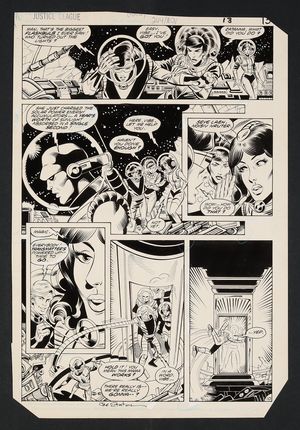 Original Art from Justice League of America #244 (1985) Page 10 Pencils by Joe Staton, Inks by Mike Machlan Comic Art