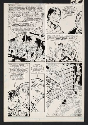 Original Art from Flash #19 (1988) Page 46 Pencils by Jim Mooney, Inks by Larry Mahlstedt Comic Art
