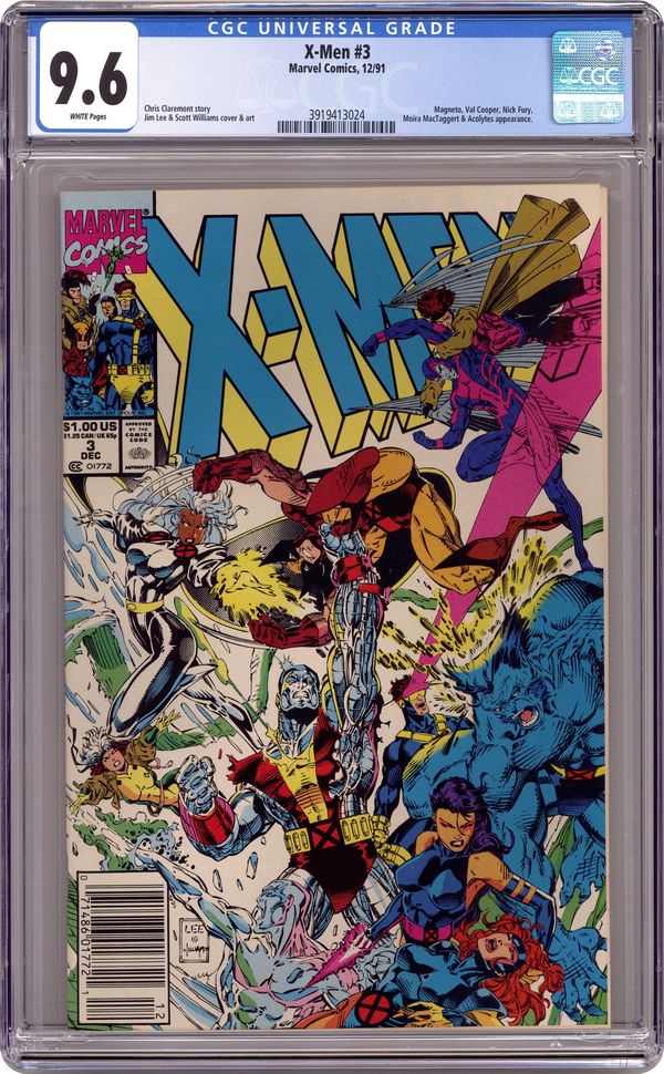 X-Men (1991) # 1 (CGC 9.6) Signed By Jim Lee * Chris Claremont * Scott Williams main image 1