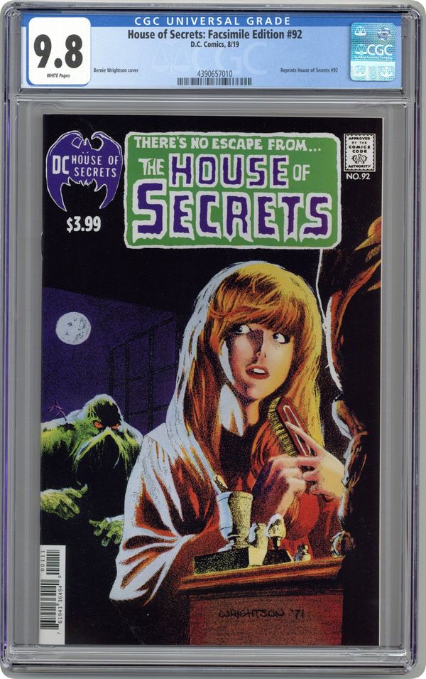 House Of Secrets (1956 1st Series) Facsimile Edition 92A CGC 9.8