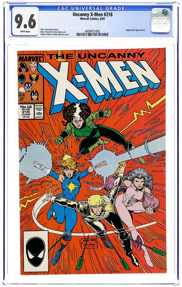 Uncanny X Men 1963 1st Series 218 Cgc 9 6