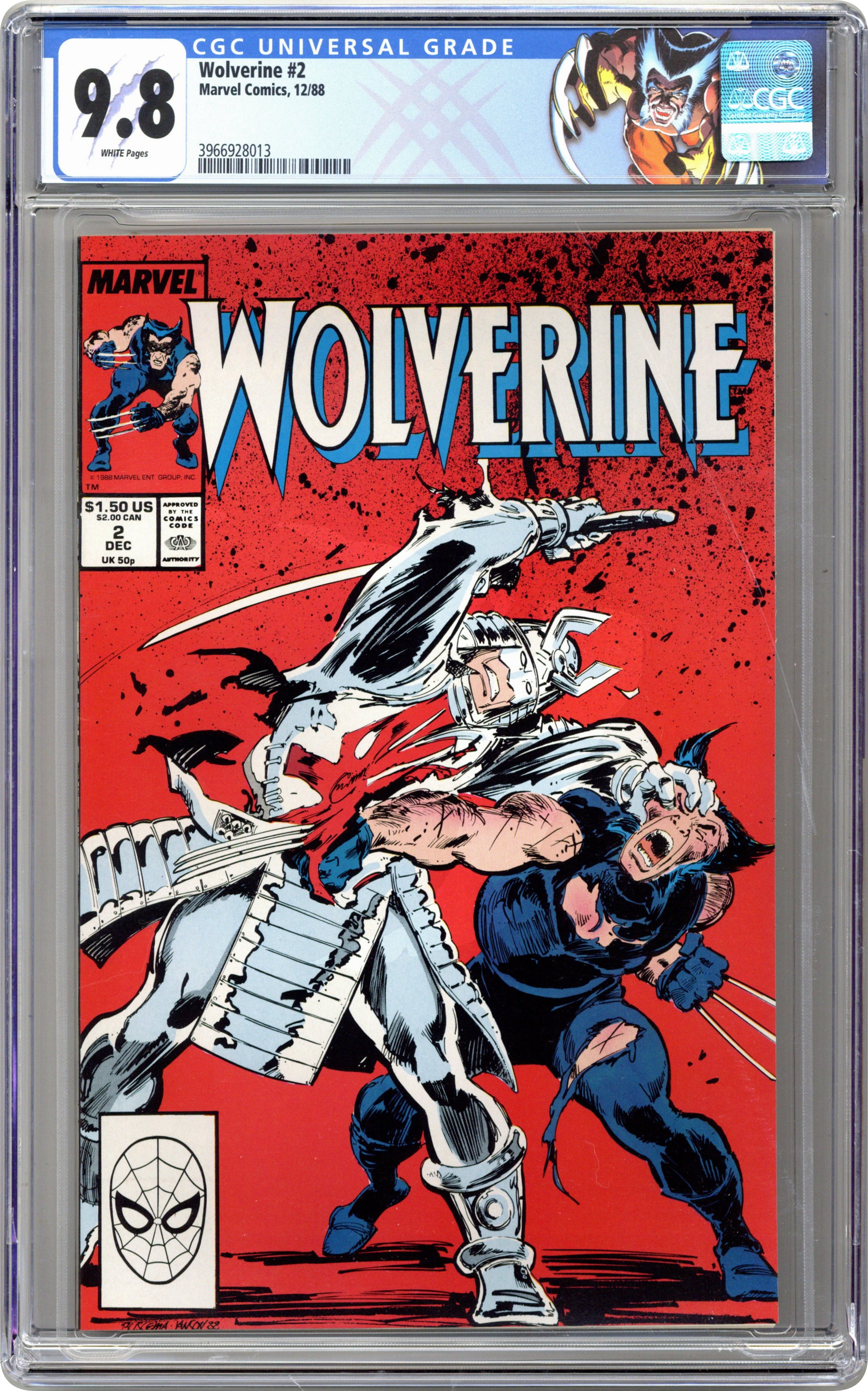 Wolverine (2000) # 154 (CGC 9.8 SS) Signed Fabian Nicieza  • Deadpool • Marvel main image 1