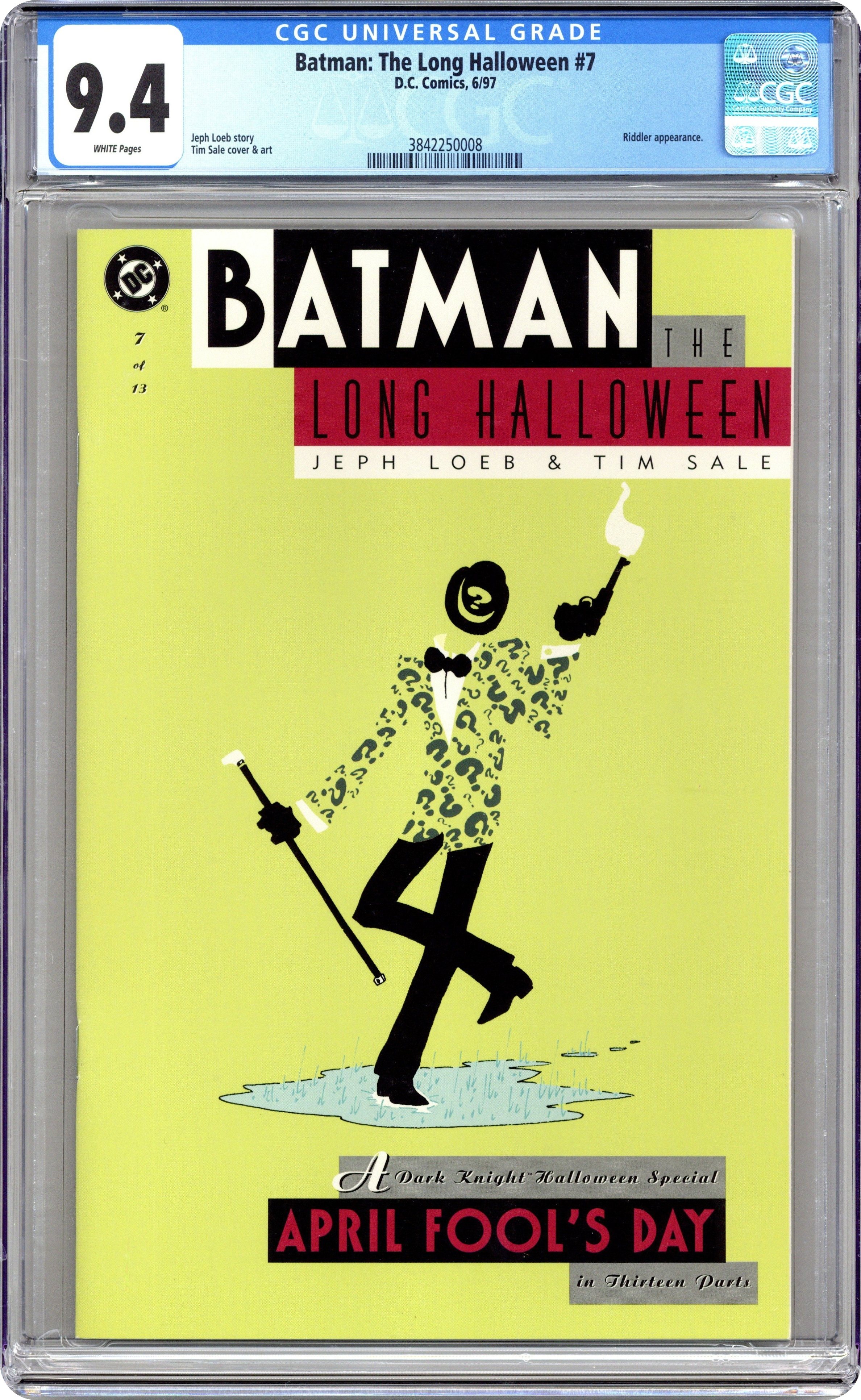 Batman The Long Halloween (1997) # 6 (CGC 9.8 SS) Signed Jeph Loeb • Census = 3