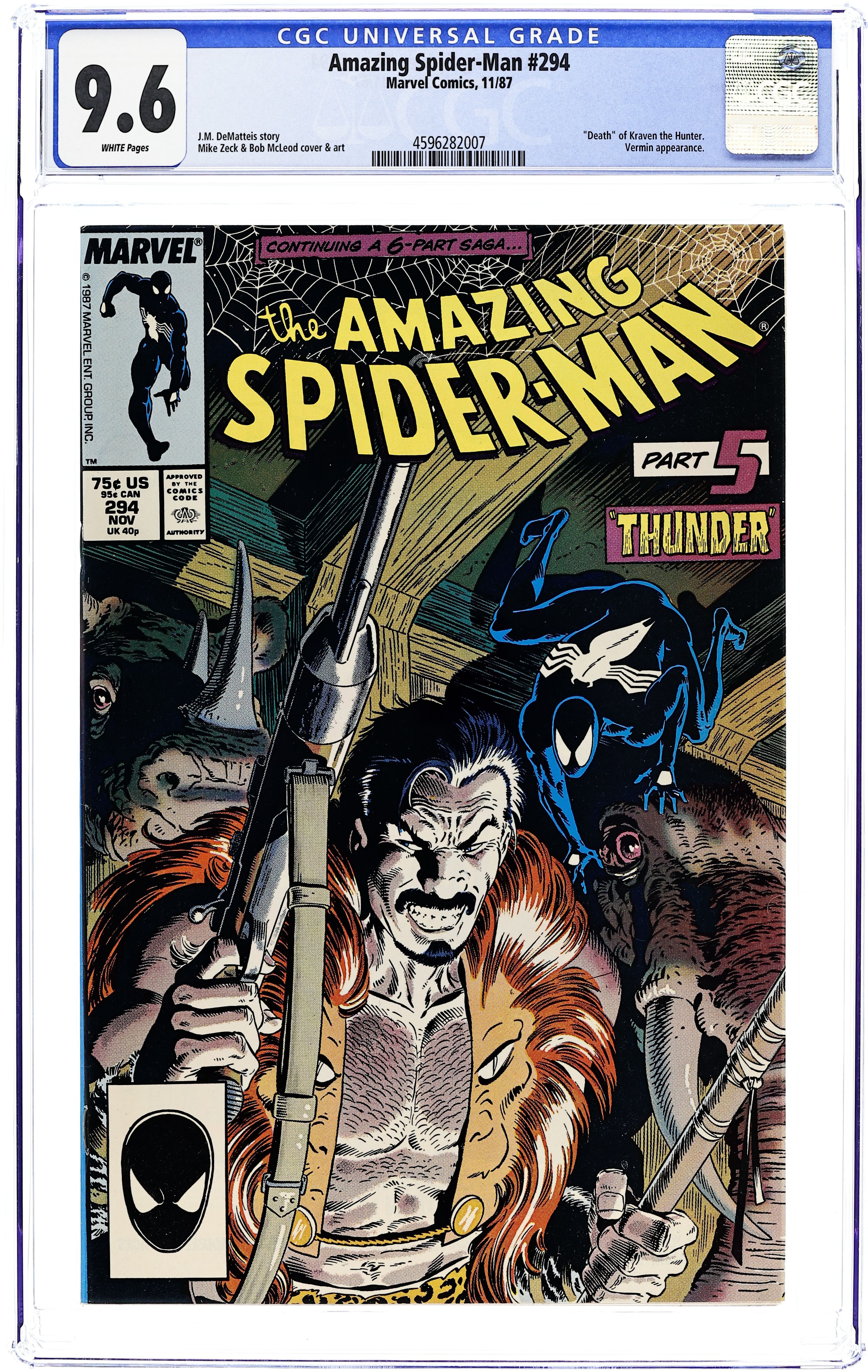 Comic books in 'Spider-Man Kraven's Last Hunt', graded by CGC