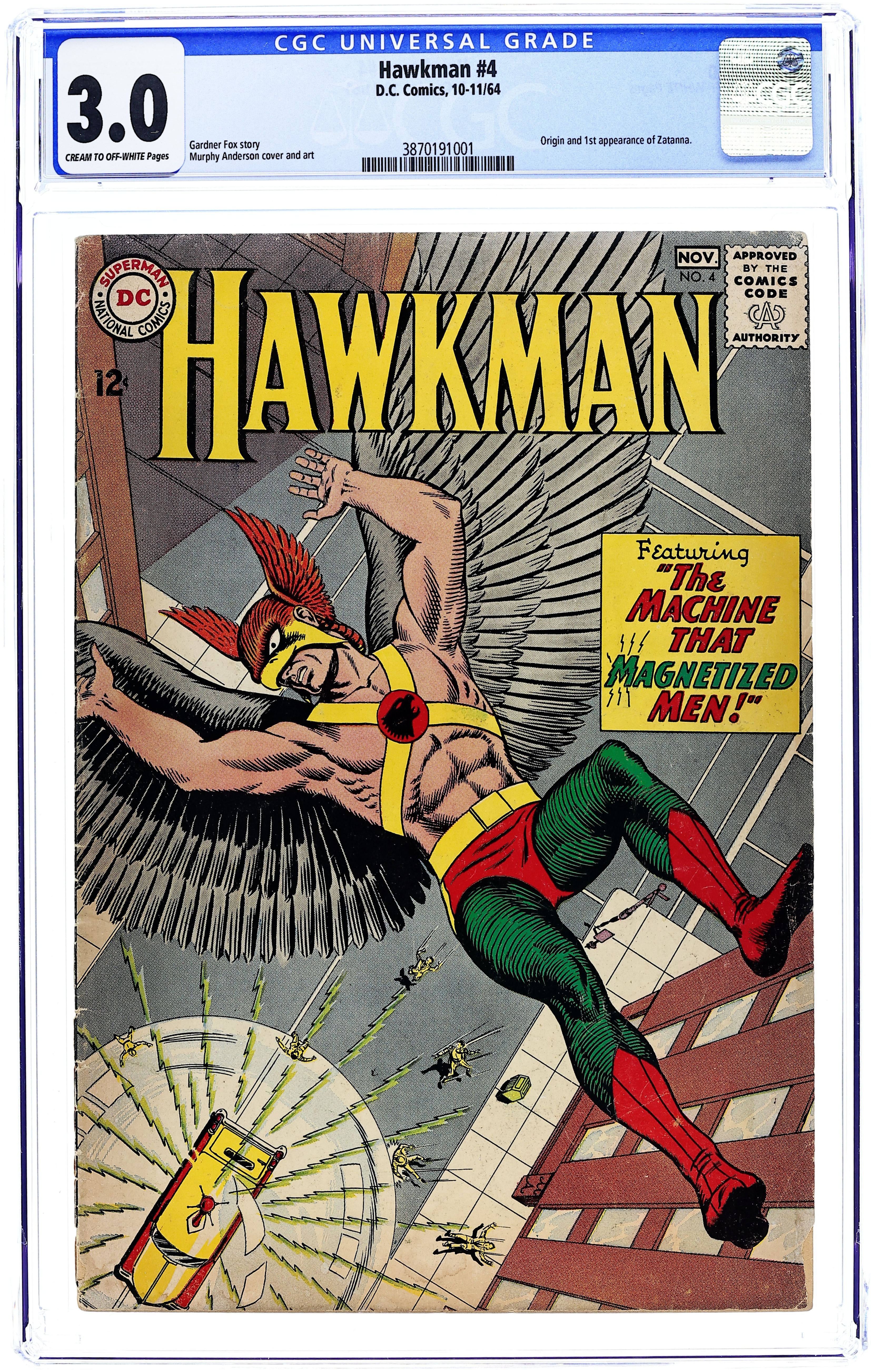 Hawkman (1964 1st Series) 4 CGC 3.0
