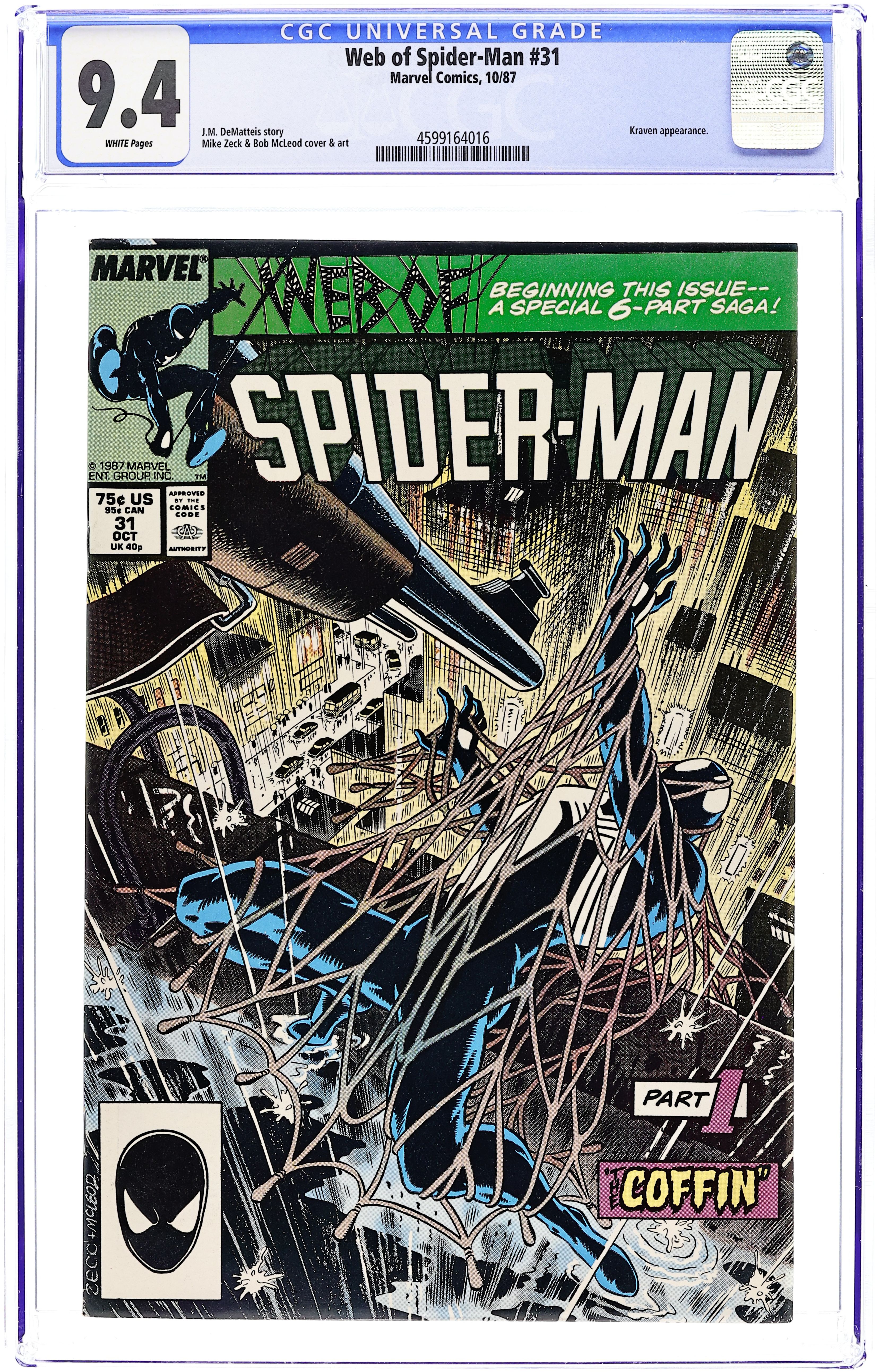 少年漫画 Spider-Man Kraven's Last Hunt #1-6 1987 Spider-Man: Kraven's Last Hunt: J. M. DeMatteis, Mike Zeck