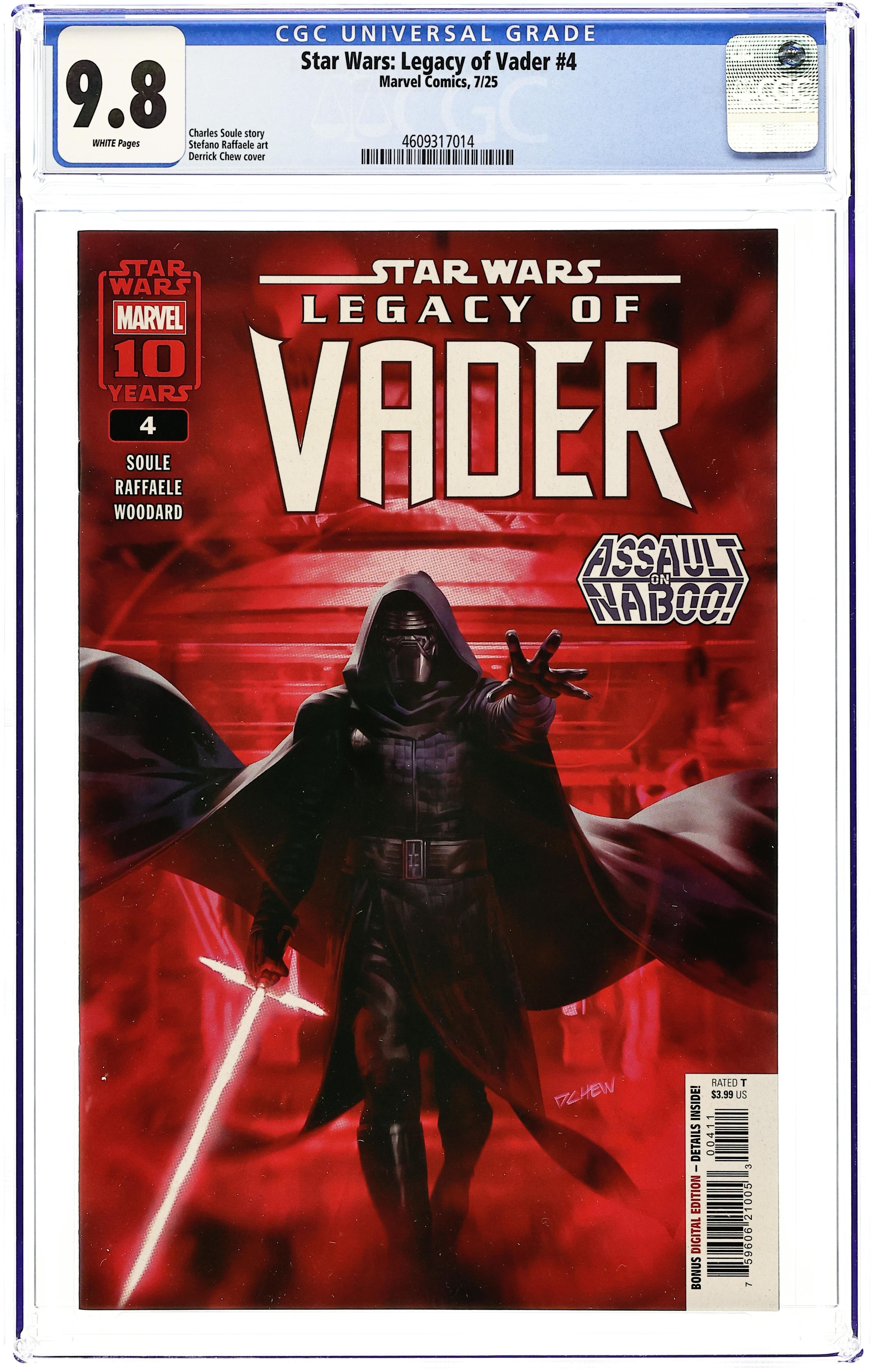 アメコミリーフ Star Wars: DarthVader #4 CGC 9.8 Star Wars Legacy of Vader (2025 Marvel) 4A CGC 9.8