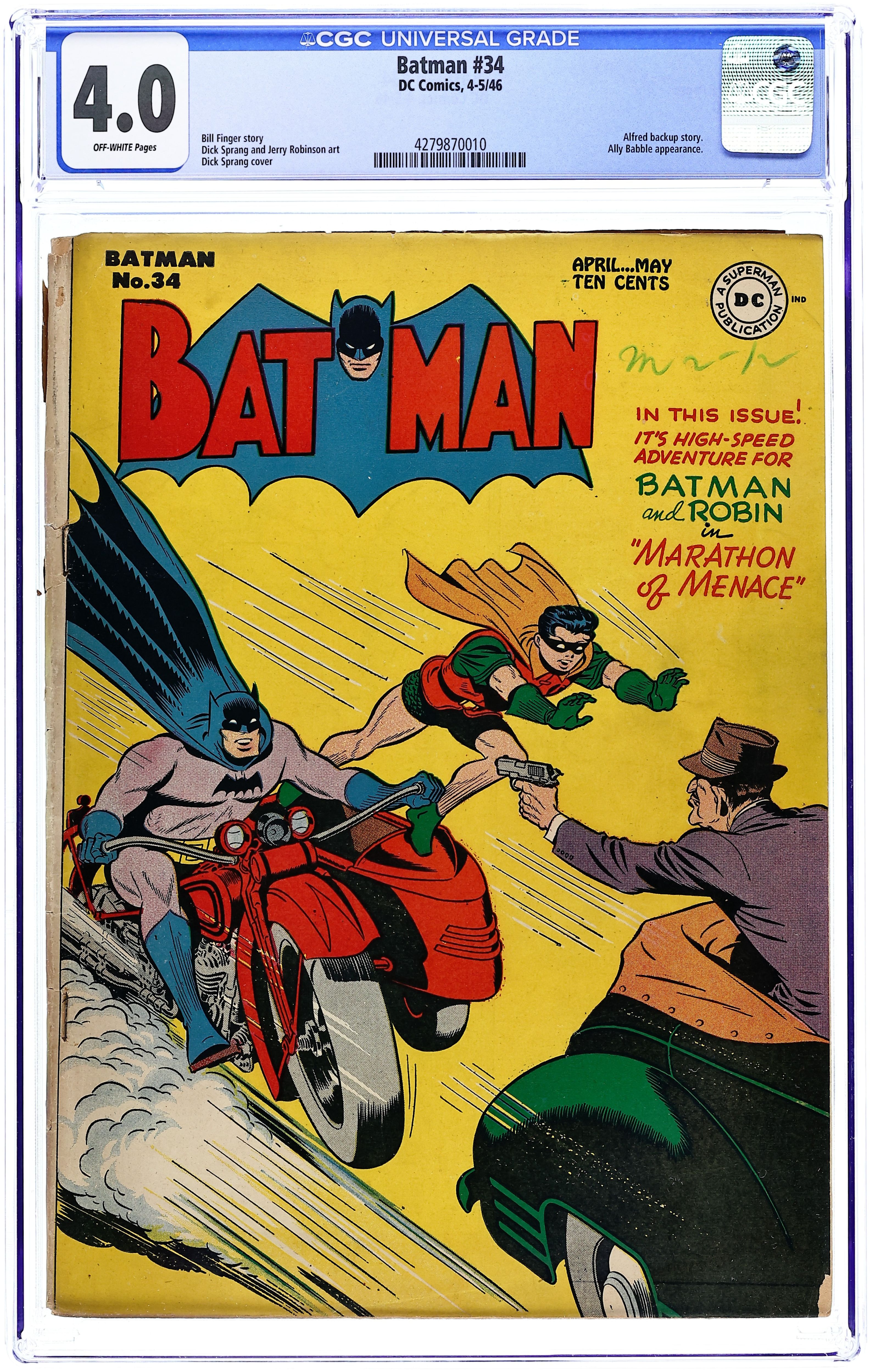 Batman (1940) 34 CGC 4.0
