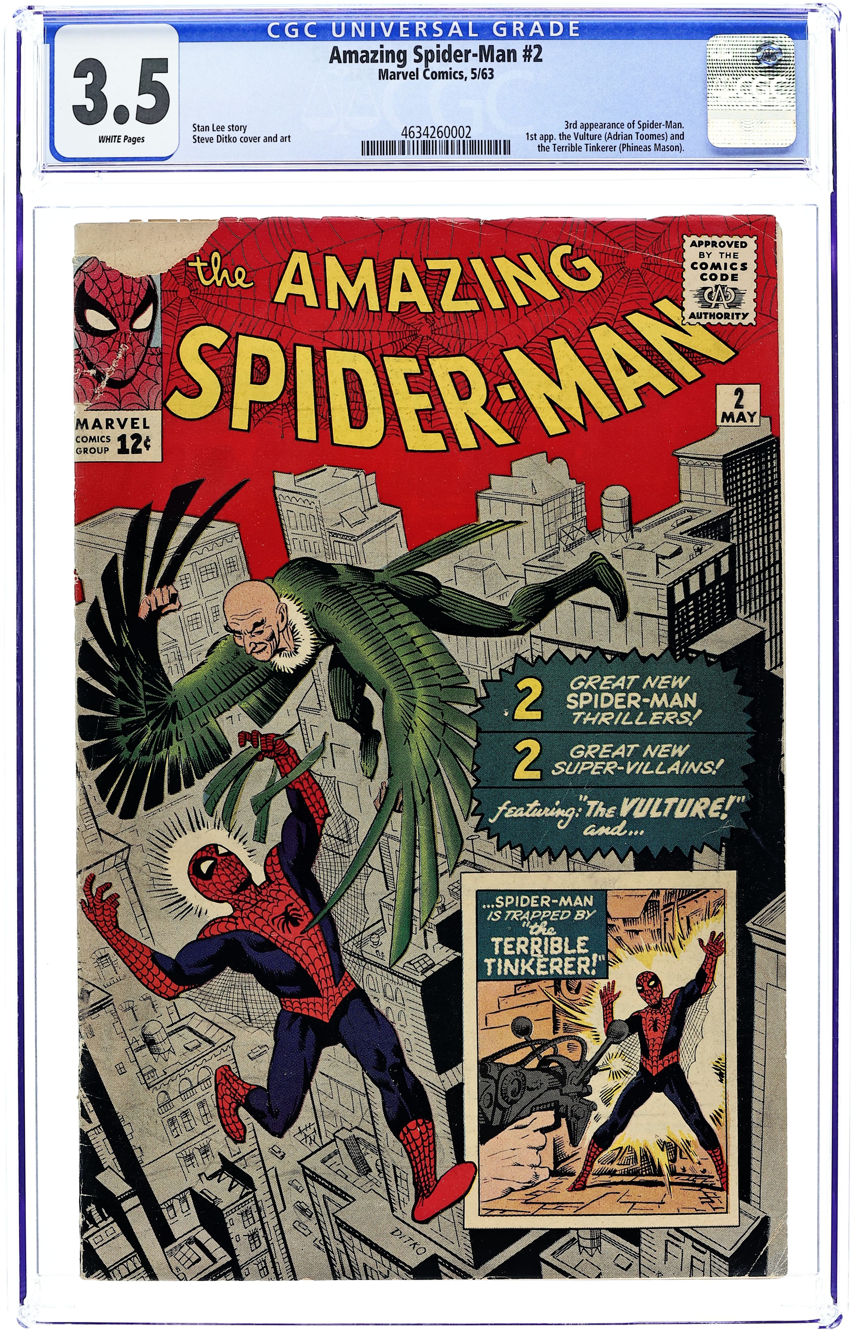 Amazing Spider-Man (1963 1st Series) 2 CGC 3.5