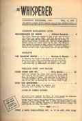 Whisperer (1940-1942 Street & Smith) Pulp 2nd Series Vol. 2 #2