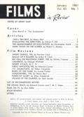 Films in Review (1950-1997 National Board of Review of Motion Pictures, Inc.) Vol. 12 #1