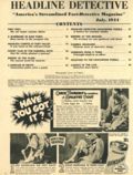 Headline Detective (1939-1944 MacFadden) Magazine Vol. 9 #7