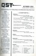 QST (1915 American Relay Radio League, Inc.) Magazine Oct 1954
