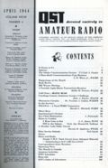 QST (1915 American Relay Radio League, Inc.) Magazine Apr 1944