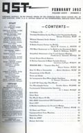 QST (1915 American Relay Radio League, Inc.) Magazine Feb 1952