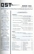 QST (1915 American Relay Radio League, Inc.) Magazine Mar 1953