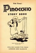 Pinocchio Story Book HC (1939 Collins Clear-Type Press) 1