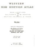 Western Gem Hunters Atlas (1981 Cy Johnson and Son) 17TH