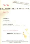 Reader's Digest Reading Skill Builder (1959 Reader's Digest Services) 1959, #2/2