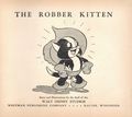 Robber Kitten HC (1935 Whitman Publishing) 1-1ST
