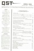 QST (1915 American Relay Radio League, Inc.) Magazine Apr 1951