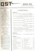 QST (1915 American Relay Radio League, Inc.) Magazine Mar 1954
