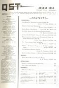QST (1915 American Relay Radio League, Inc.) Magazine Aug 1953