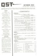 QST (1915 American Relay Radio League, Inc.) Magazine Oct 1953