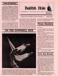 Rabbit Hole (1981-2018 Kilimanjaro Corporation / Harlan Ellison Newsletter) Fanzine 4