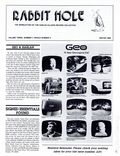 Rabbit Hole (1981-2018 Kilimanjaro Corporation / Harlan Ellison Newsletter) Fanzine 9