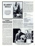 Rabbit Hole (1981-2018 Kilimanjaro Corporation / Harlan Ellison Newsletter) Fanzine 18
