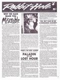 Rabbit Hole (1981-2018 Kilimanjaro Corporation / Harlan Ellison Newsletter) Fanzine 6