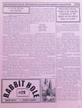 Rabbit Hole (1981-2018 Kilimanjaro Corporation / Harlan Ellison Newsletter) Fanzine 29