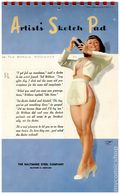 Artist's Sketch Pad-Pin Up Calendar by Ted Withers (Brown & Bigelow) 1954
