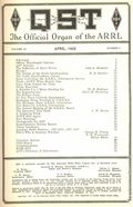QST (1915 American Relay Radio League, Inc.) Magazine Apr 1925
