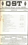 QST (1915 American Relay Radio League, Inc.) Magazine Jan 1927
